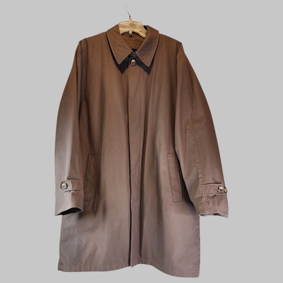 Claiborne Jackets & Blazers - Claiborne Button Up Brown Coat With Removable Line Size L Brown